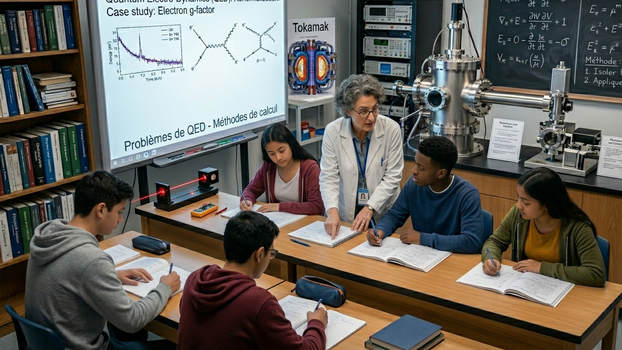Étudiant en sciences et ingénierie, travail sur tablette et documents